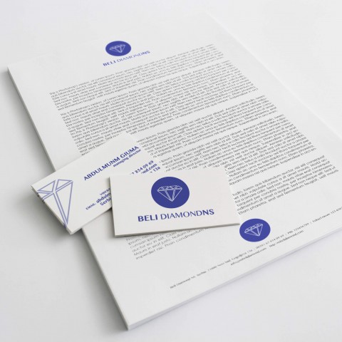 Beli diamond - logo+stationary design